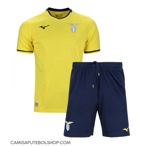 Camisa de time de futebol Lazio Replicas 2º Equipamento Infantil 2024-25 Manga Curta (+ Calças curtas)